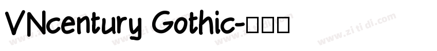 VNcentury Gothic字体转换